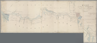 A-0320 Kaart van een gedeelte der rivier de Hollandschen Yssel met ontwerpen tot hare afsluiting in den ..., 1850